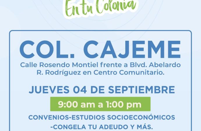 OOMAPASC lleva su módulo móvil a la colonia Cajeme