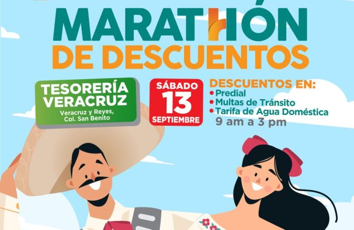 Invitan a aprovechar Maratón de Descuentos de Tesorería y Agua de Hermosillo en estas fiestas patrias