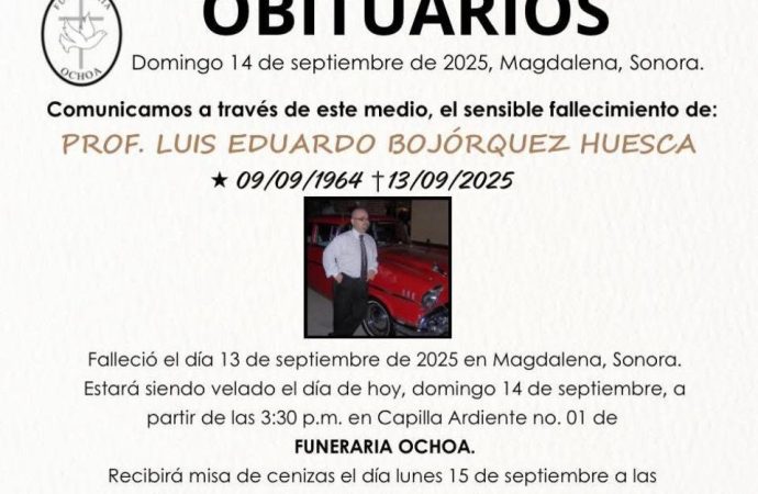 Fallece profesor en Magdalena de Kino mientras interpretaba “A mi manera”