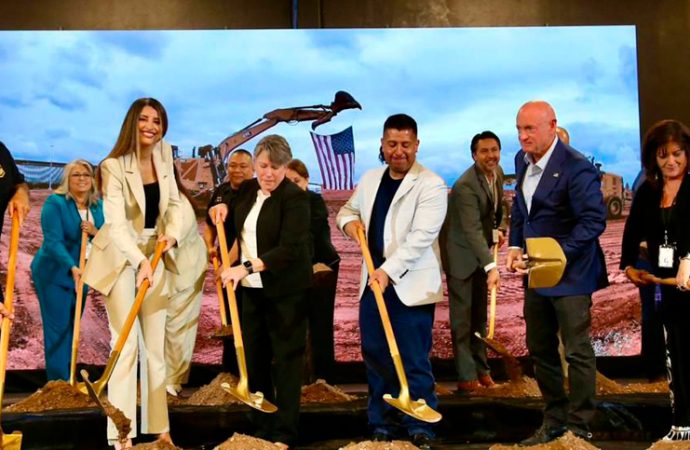 Gobernador Alfonso Durazo impulsa relación Sonora–Arizona con inicio de obras del nuevo puerto fronterizo en Douglas