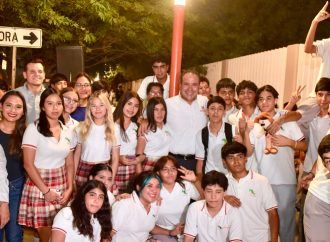 Inaugura Toño Astiazarán el trayecto Camina Segura 91 en beneficio de estudiantes del Cecytes La Manga