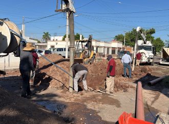 Avanzan trabajos de reparación de drenaje en la colonia Campestre