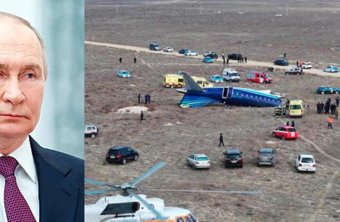 Putin admite que defensa rusa derribó avión civil por error al perseguir drones ucranianos