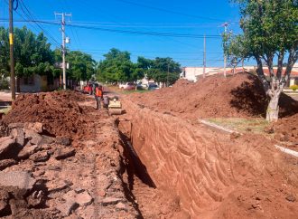 Avanza rehabilitación del colector de calle Mayo