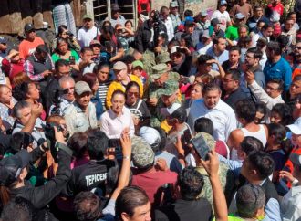 Claudia Sheinbaum recorre zonas afectadas por lluvias en Puebla y Veracruz