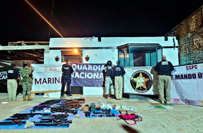 Golpe estratégico de autoridades en San Luis Río Colorado desmantela centro criminal