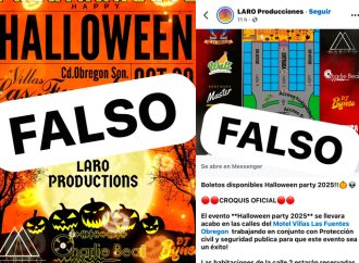 SSPM y Protección Civil de Cajeme desmienten evento de Halloween