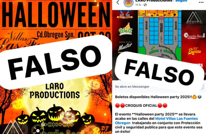 SSPM y Protección Civil de Cajeme desmienten evento de Halloween