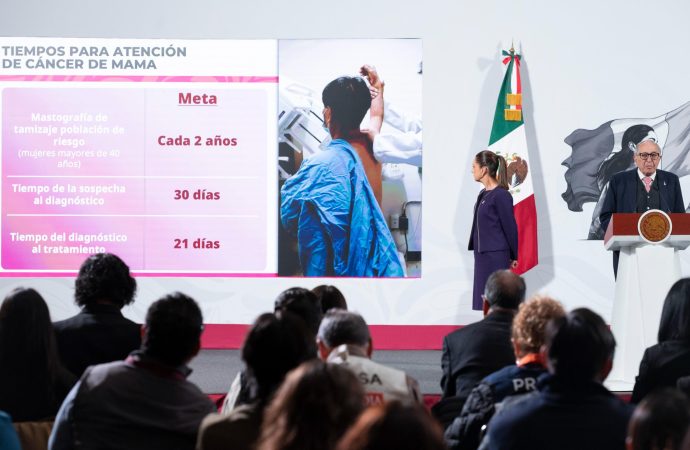 Inversión histórica de 8 mil mdp para atención universal del cáncer de mama en México