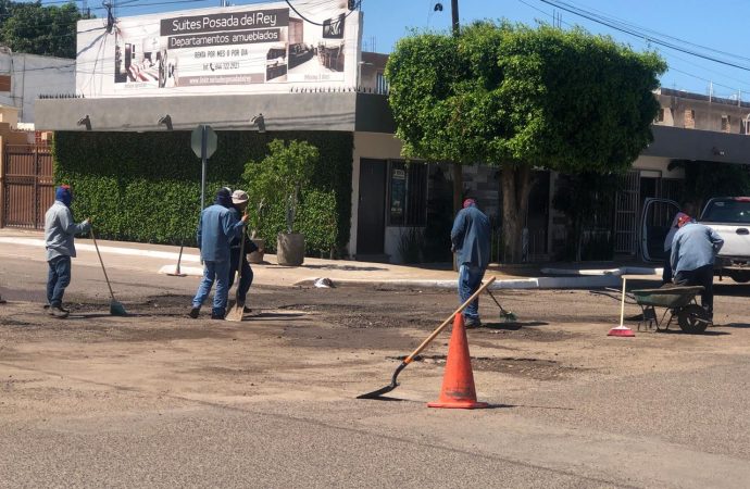Continúan trabajando 20 cuadrillas en bacheo de calles