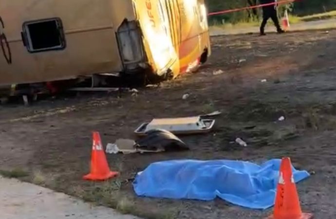 Chofer auxiliar de autobús Tufesa que volcó en Sonora es capturado en Sinaloa