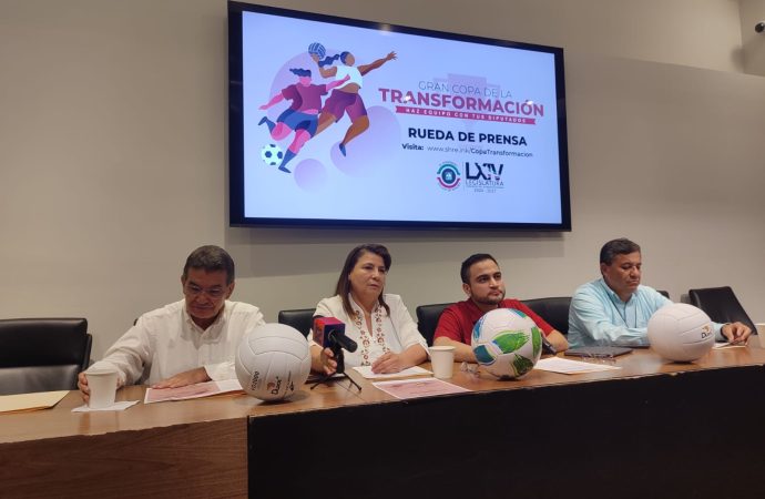 Lanzan diputados la “Copa de la Transformación” de Voleibol y Fútbol