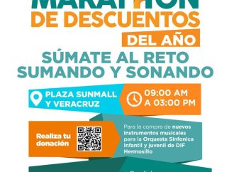 Invita Ayuntamiento de Hermosillo al último Maratón de Descuentos del año y al reto “Sumando y Sonando”