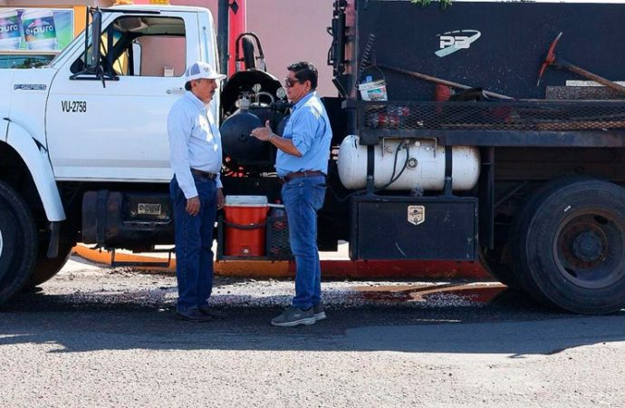 Supervisa Lamarque acciones de bacheo y obras en la ciudad