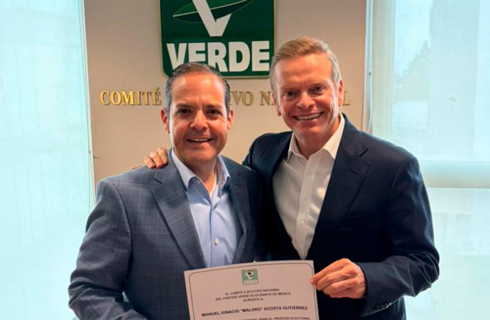 Se suma Manuel Ignacio “Maloro” Acosta al Partido Verde como coordinador electoral