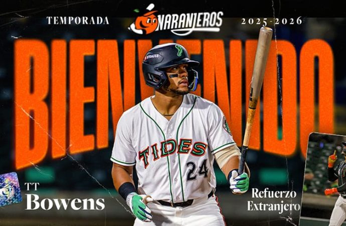 Naranjeros anuncia a Terry Bowens Jr. como nuevo refuerzo extranjero