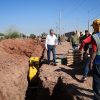 Javier lamarque supervisa obras de agua y drenaje que beneficiarán a más de 600 familias en el rodeo