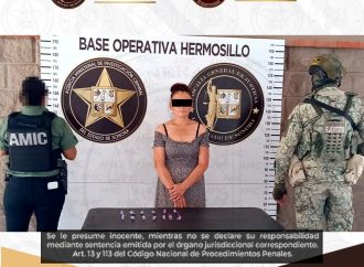 Aseguran droga y detienen a una mujer en cateo realizado en Hermosillo