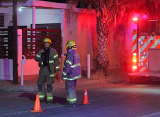 Cable de alta tensión caído en Hermosillo