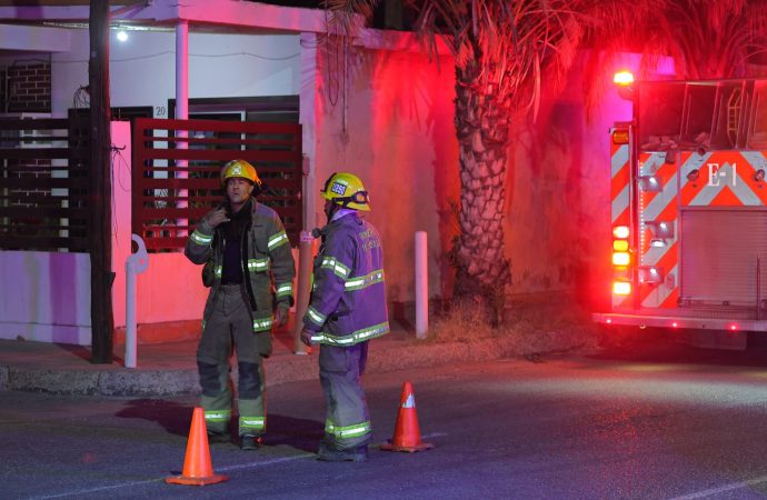 Cable de alta tensión caído en Hermosillo