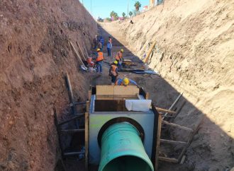 Avanza Agua de Hermosillo con la rehabilitación del colector principal del bulevar Paseo Río Sonora