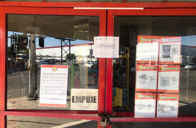 Protección civil suspende sucursal de Waldo´s en Cajeme