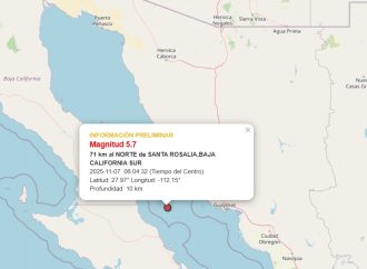 Hermosillo y Guaymas sienten sismo registrado en Baja California