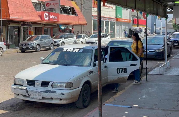Taxis de ruta listo para la Expofes Cajeme