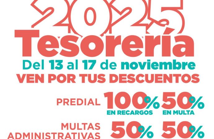 Ofrecerá Tesorería Municipal descuentos en el Buen Fin 2025