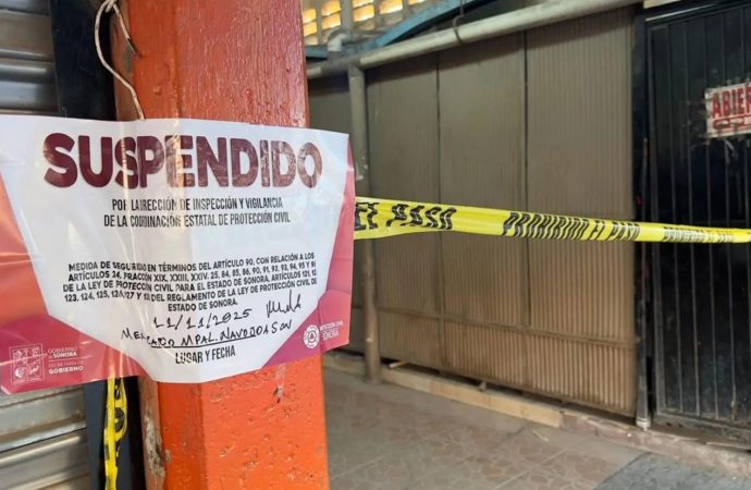 Clausuran el mercado municipal de Navojoa por fallas eléctricas y riesgos estructurales