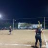 Entrega Lamarque cancha deportiva rehabilitada en alumbrado en la Municipio Libre