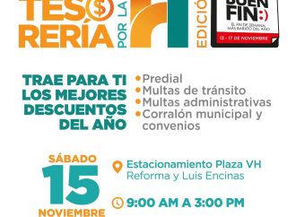 Tendrán Tesorería Municipal y Agua de Hermosillo descuentos este sábado 15 de noviembre