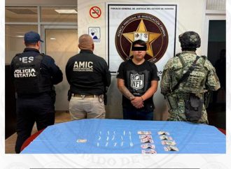 Detienen a presunto narcomenudista con cristal en operativo conjunto en Esperanza