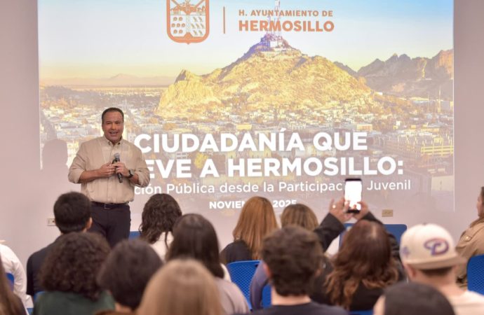 Convoca Toño Astiazarán a la participación juvenil para mejorar e innovar juntos a Hermosillo