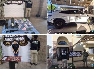 Aseguran armas, droga y un Lamborghini tras cateo en Villas del Mediterráneo