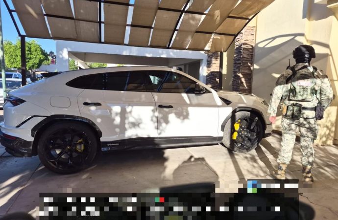 Incautan Lamborghini en Hermosillo