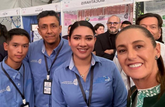 Presentan a Sheinbaum el proyecto sonorense “Solideo”, creado por estudiantes del TecNM Cananea