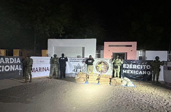 Asegura Gabinete de Seguridad cerca de media tonelada de metanfetamina en SLRC