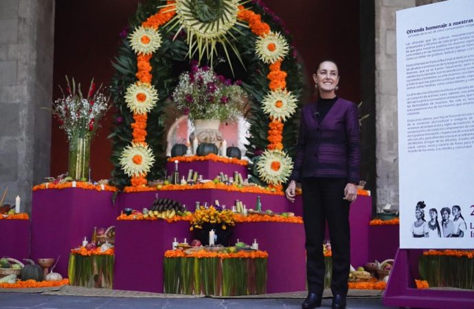 Este año dedicamos ofrenda de día de muertos a las mujeres indígenas, las ancestrales de México: Presidenta Sheinbaum