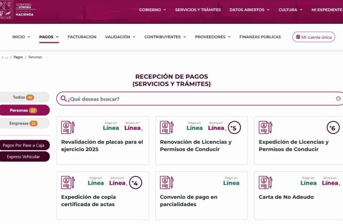 Reactiva Hacienda Sonora sus servicios digitales tras revisión de seguridad informática