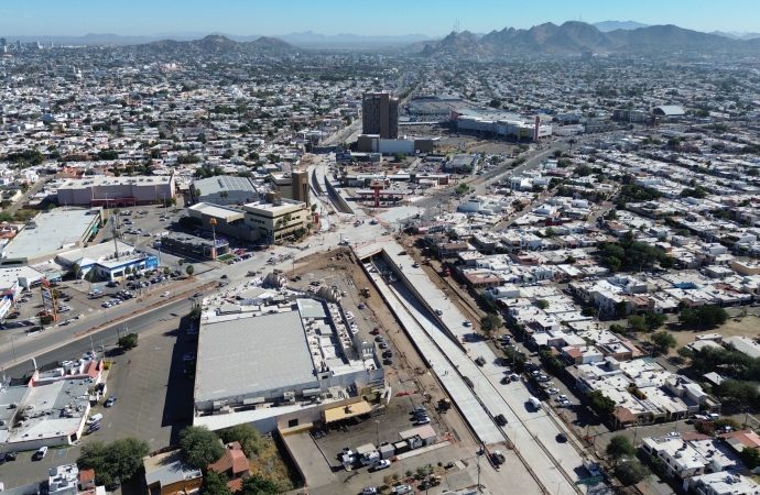 Paso a desnivel Colosio-Solidaridad alcanza 90% de avance