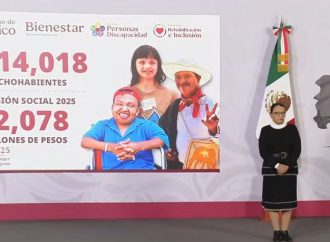 Sheinbaum impulsa pensión para personas con discapacidad beneficiando a 1.6 millones en 2025
