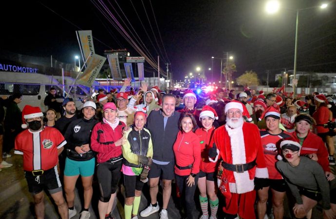 Toño Astiazarán se suma al Trote Navideño y promueve la convivencia familiar en Hermosillo