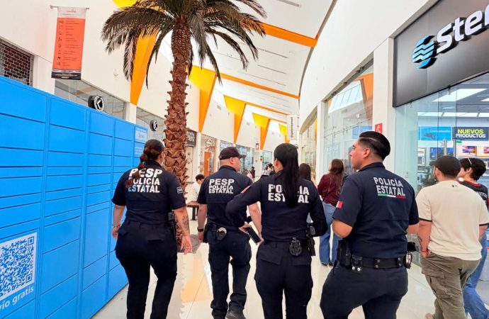 Habrá presencia policiaca en centros comerciales hasta año nuevo