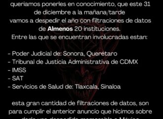 Filtran datos de instituciones públicas de Sonora