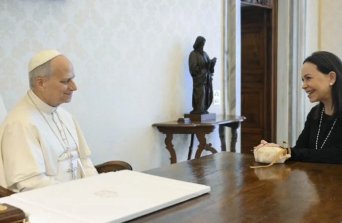 El Papa León XIV Recibe A La Opositora Venezolana María Corina Machado En El Vaticano