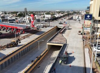 Paso a desnivel Colosio–Solidaridad alcanza 93% de avance y se inaugurará en febrero