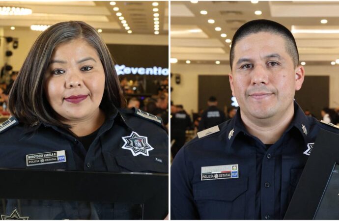 Vocación, familia y servicio: Karla Moroyoqui y Antonio Reyes son reconocidos como policías del año en Sonora