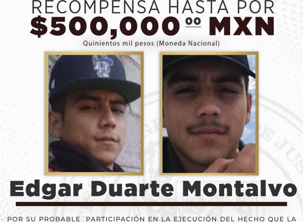 Ofrece Fiscalía recompensa de 500 mil pesos por información para la captura de los responsables del triple homicidio en Estación Corral