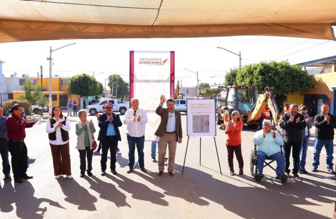 Repara Oomapasc de Cajeme hundimiento en calle Michoacán e Hidalgo